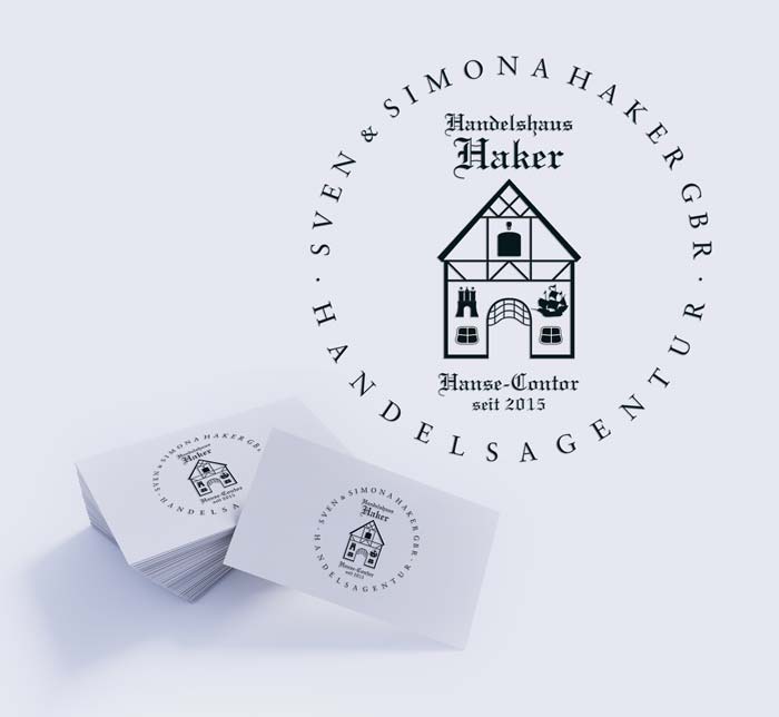 Designing a logo - Design of a brand logo - Brands & Web Agency Munich. Marlene Kern Design designs for a trading house.