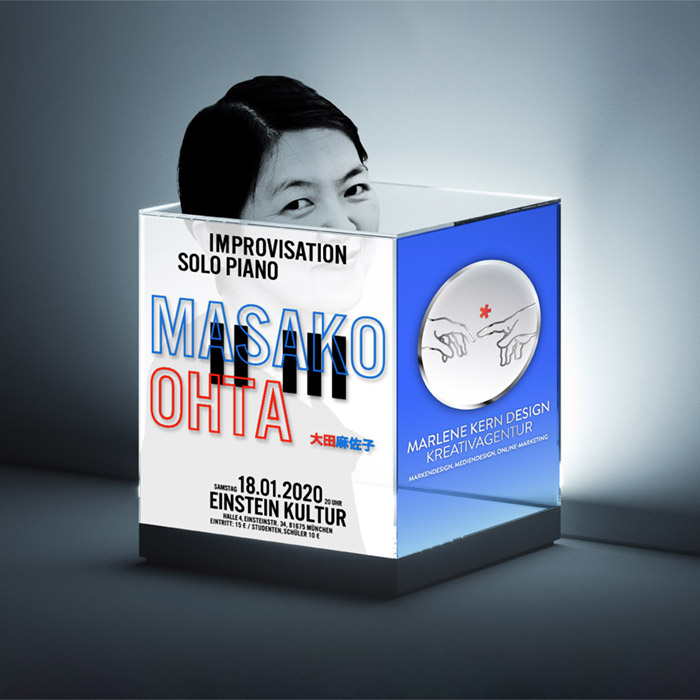 Masako Ohta – Improvisation Solo Piano – Markendesign, Mediendesign und Online-Marketing von Marlene Kern Design Kreativagentur München