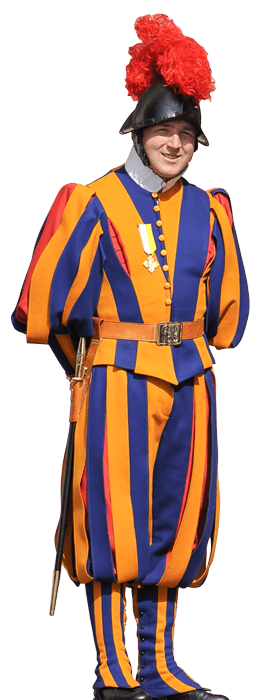 Swiss Guard - Brand design at its best. We use this prime example as a guide in many respects when we design your successful brand. Individual, heavenly beautiful & omnipresent. Your brand for the ages.